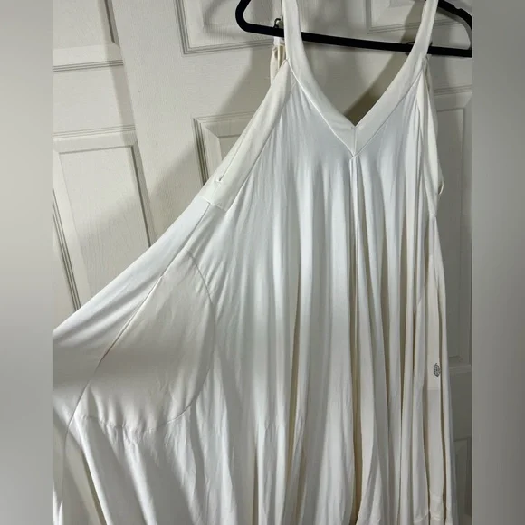 Free People FP Movement Seven Stars Onesie - Flowy Ivory Cream Jumpsuit - Picture 11 of 13